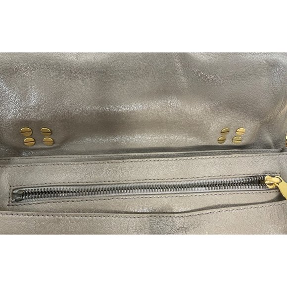 Proenza Schouler PSI Gray Leather Satchel Medium Bag - Picture 11 of 16